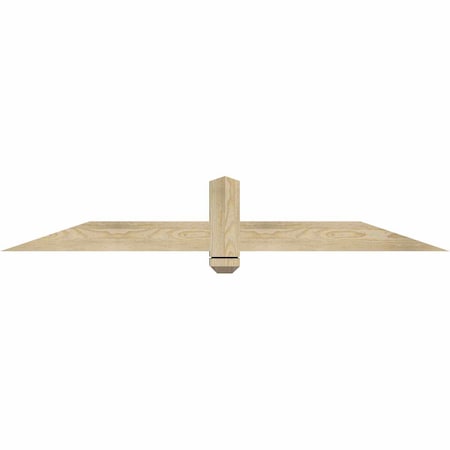 Ekena Millwork Eugene Rough Sawn Timber Gable Bracket, Douglas Fir, 60"W x 10"H x 4"D x 4"F, 4/12 Pitch GBW060X10X0404EUG00RDF